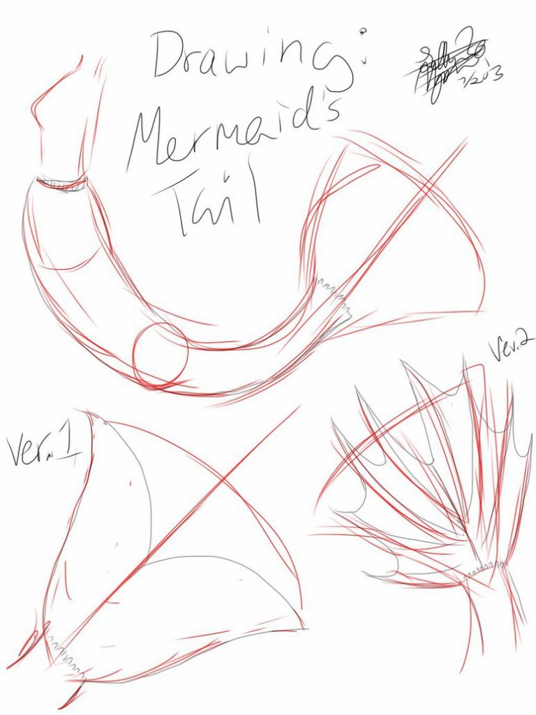 768x1024 How To Draw A Mermaid How To Draw A Mermaid Girl Mermaid Girl Step