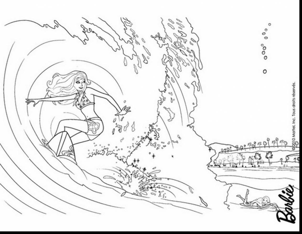 1152x892 Little Mermaid Swimming Coloring Pages Copy Outstanding Barbie