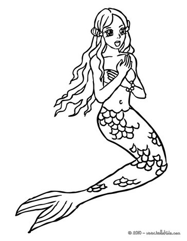 364x470 Mermaids Swimming Coloring Pages