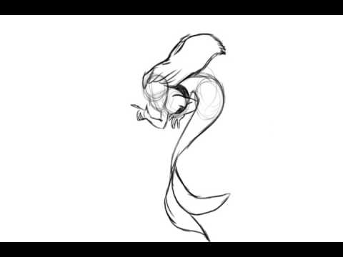 480x360 Mermaid Swim Animation