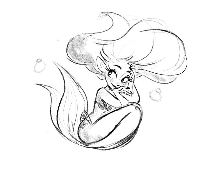 736x590 Download Mermaid Drawings