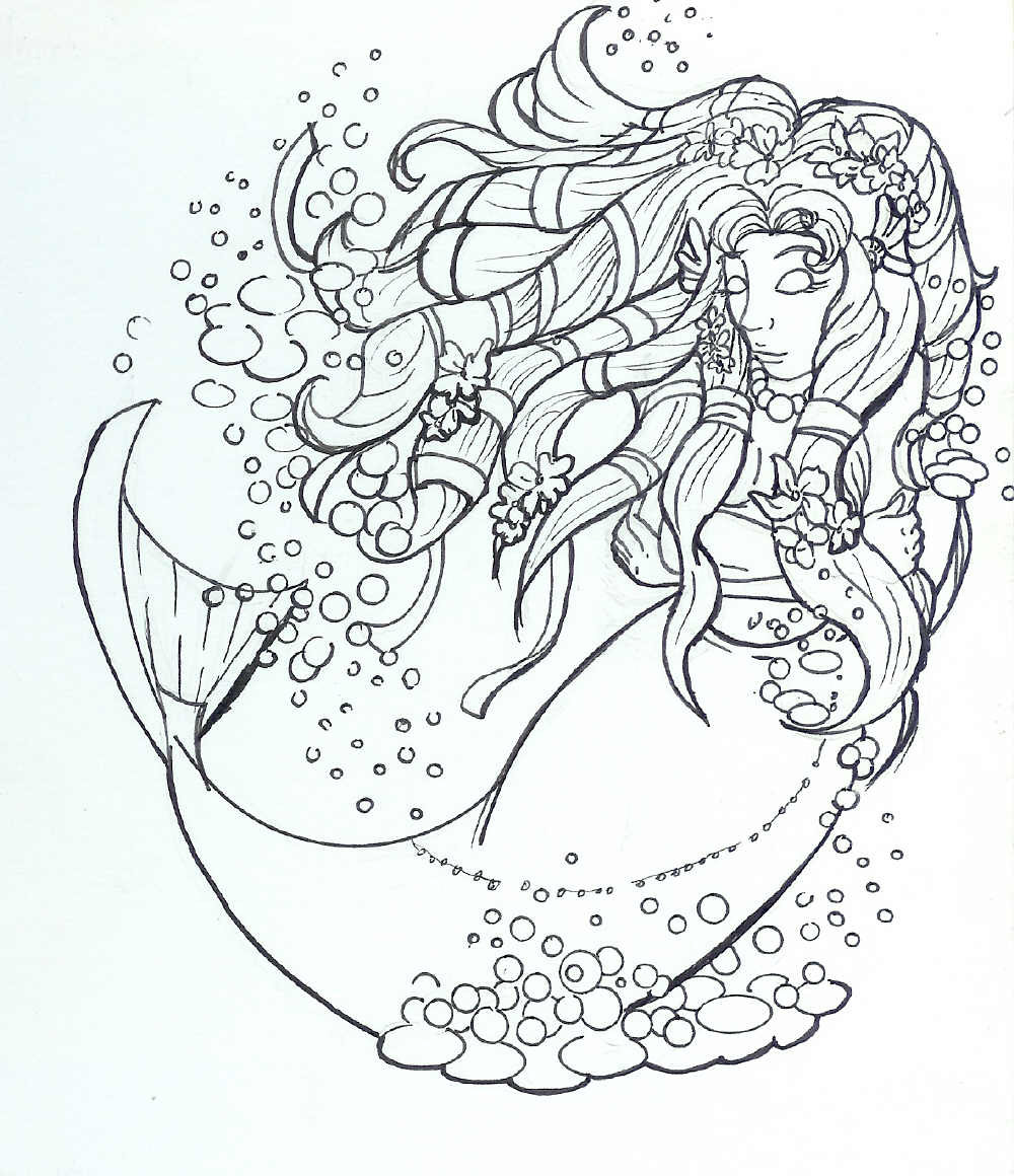 1000x1160 Mermaid Tattoo Concept B By Thetani On Traditional