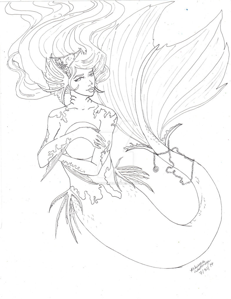 786x1017 Mermaid Tattoo By Scorchalives