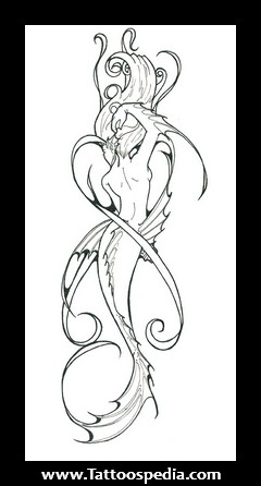 240x446 Unique Mermaid Tattoo Designs