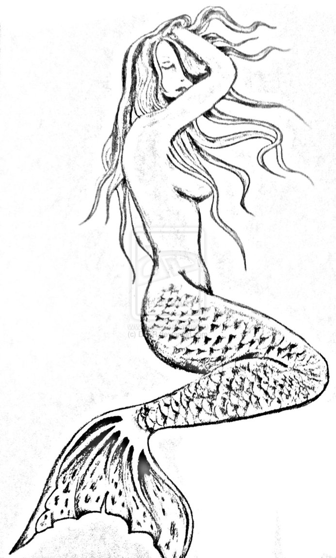 693x1152 Seductive Mermaid By Dtlr Mermaid Tattoos Mermaid