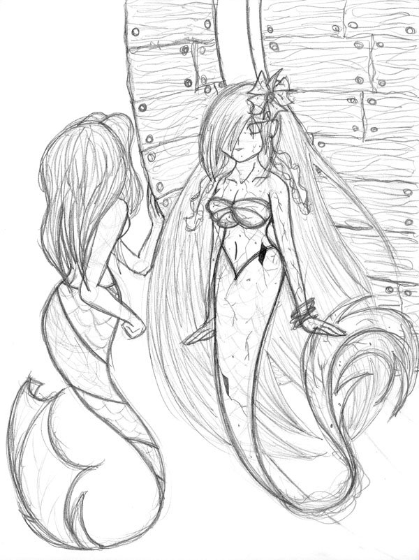 600x802 Two Mermaids By Bakurasplaymate