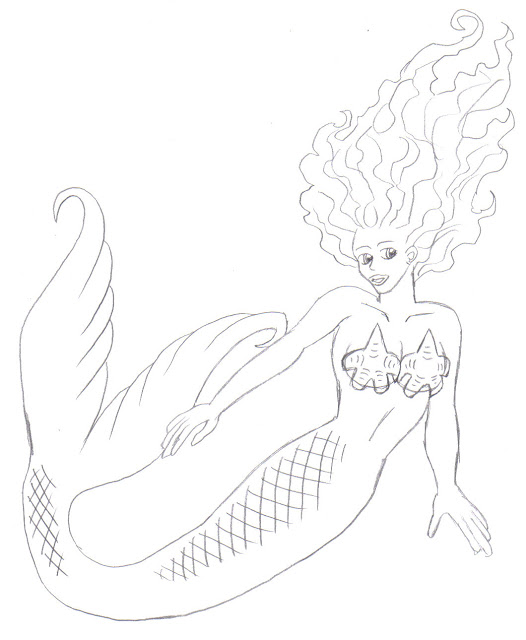 526x640 Wayne Tully Fantasy Art Drawing Tutorial Let's Draw A Mermaid