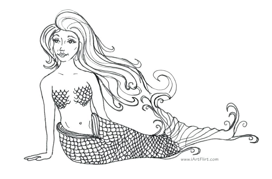 945x623 Mermaid Coloring Pages Free Omnitutor.co