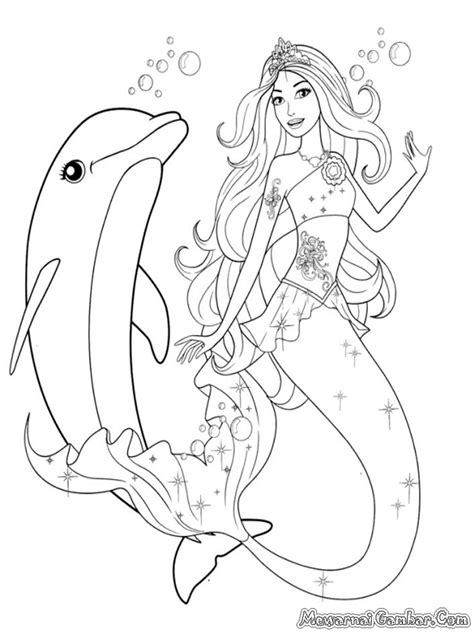 474x632 Girls Coloring Pages Barbie Mermaid And Dolphin