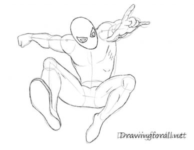 388x300 Cram21 Spiderman How To Draw. Coloring Page Mermaid. Coloring