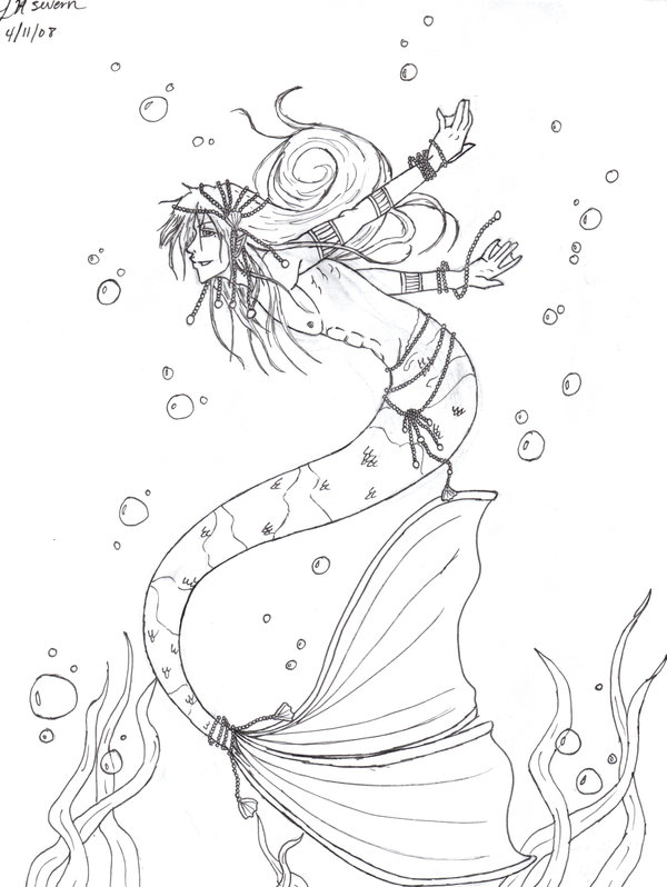 600x798 G.l. Merman By Darksevern