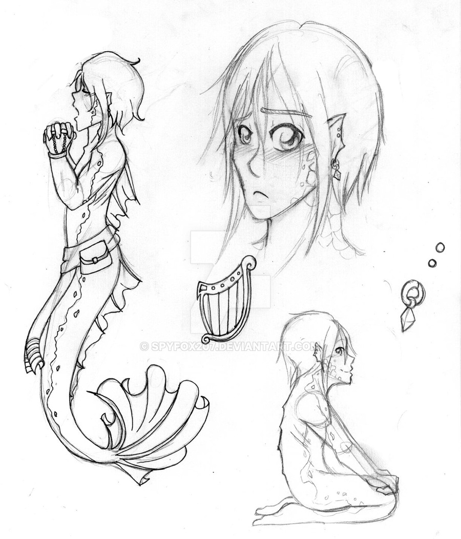 900x1052 Merman Prince By Copperspy