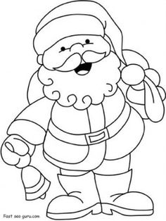 236x314 Merry Christmas Santa Coloring Pages Colouring In Tiny Draw