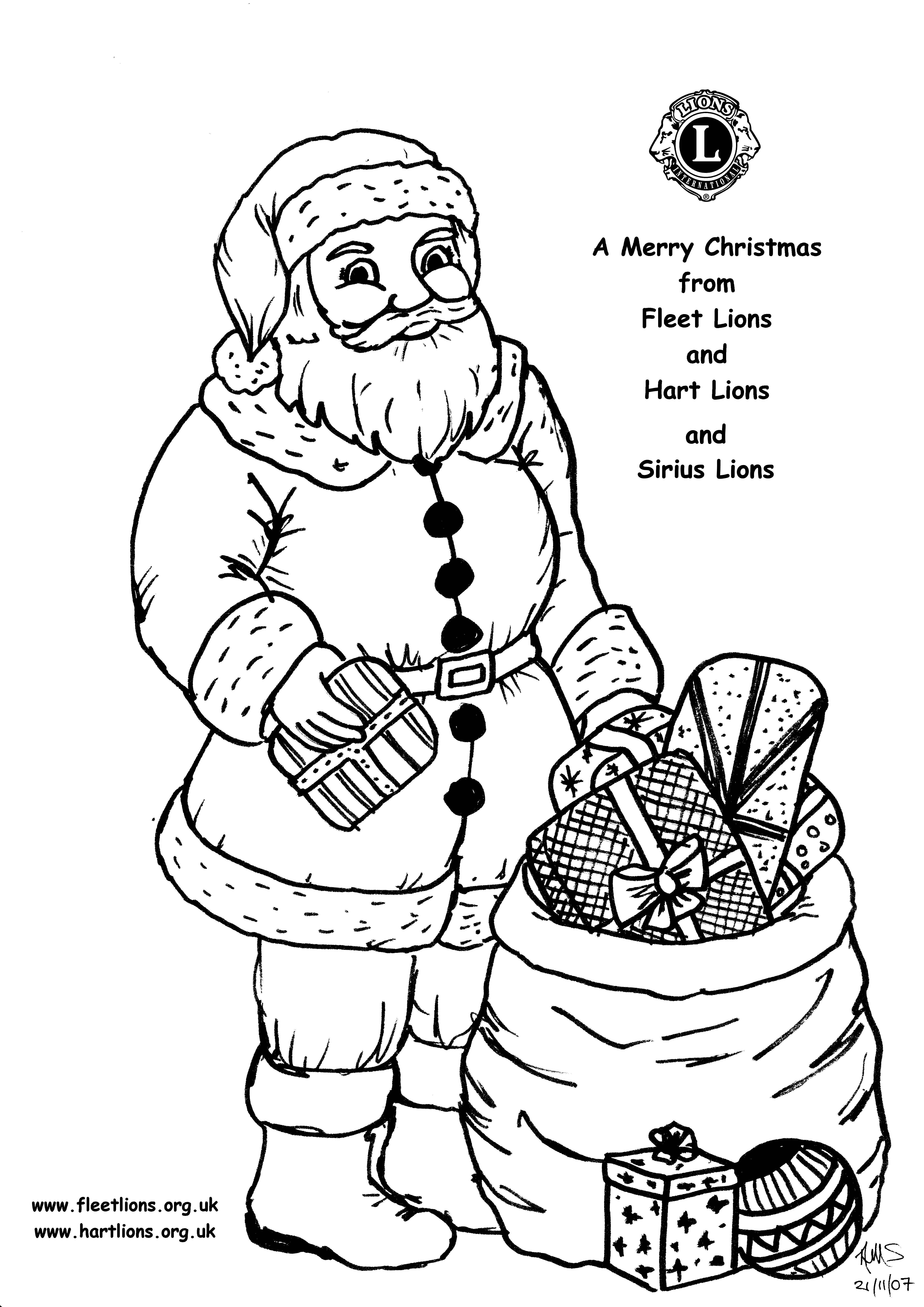 4960x7015 Christmas Drawings Of Santa Merry Christmas And Happy New Year 2018