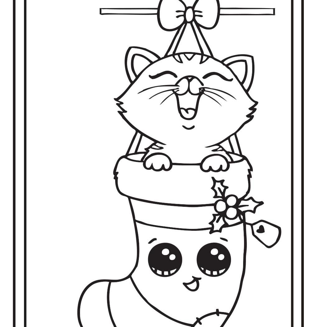 1060x1050 Holiday Christmas Coloring Sheets For Kids Free Card Pages