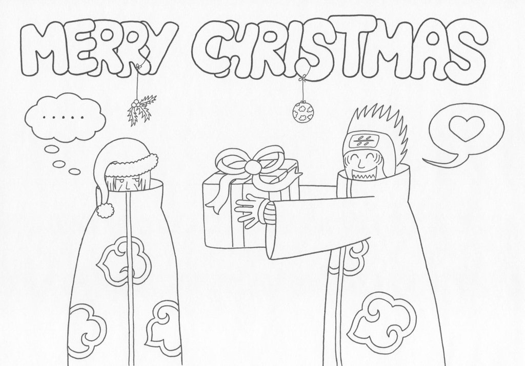 1024x715 Merry Christmas Lineart By Rananieida