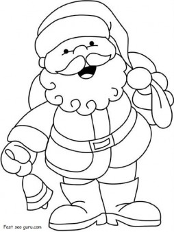 254x338 Printable Merry Christmas Coloring Pages For Kids Color Bros
