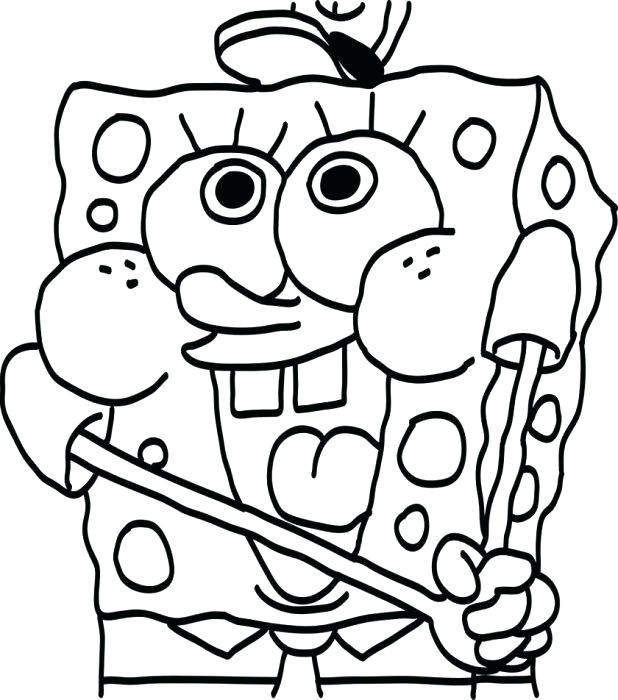 618x700 Spongebob Coloring Pages Christmas Perfect Baby Coloring Pages