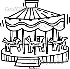 300x294 Merry Go Round Vector Clip Art