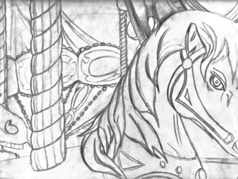 800x600 Merry Go Round Sketch By Jenn3lle