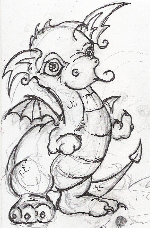 583x884 Baby Dragon With A Message By Pawnattack