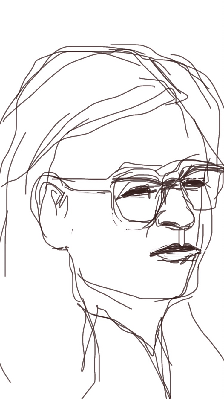 750x1334 Portrait Sketch Message In A Bottle