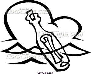 300x246 Message In A Bottle Vector Clip Art