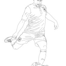 220x220 Lionel Messi Playing Soccer Coloring Pages