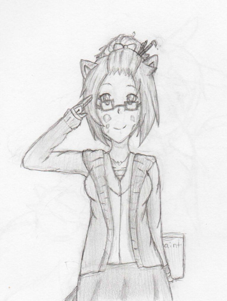 766x1017 Glasses And A Messy Bun By Bewaretheblackcats