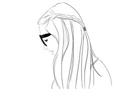 236x176 Messy Bun Girl Illustration My Illustrations Girl