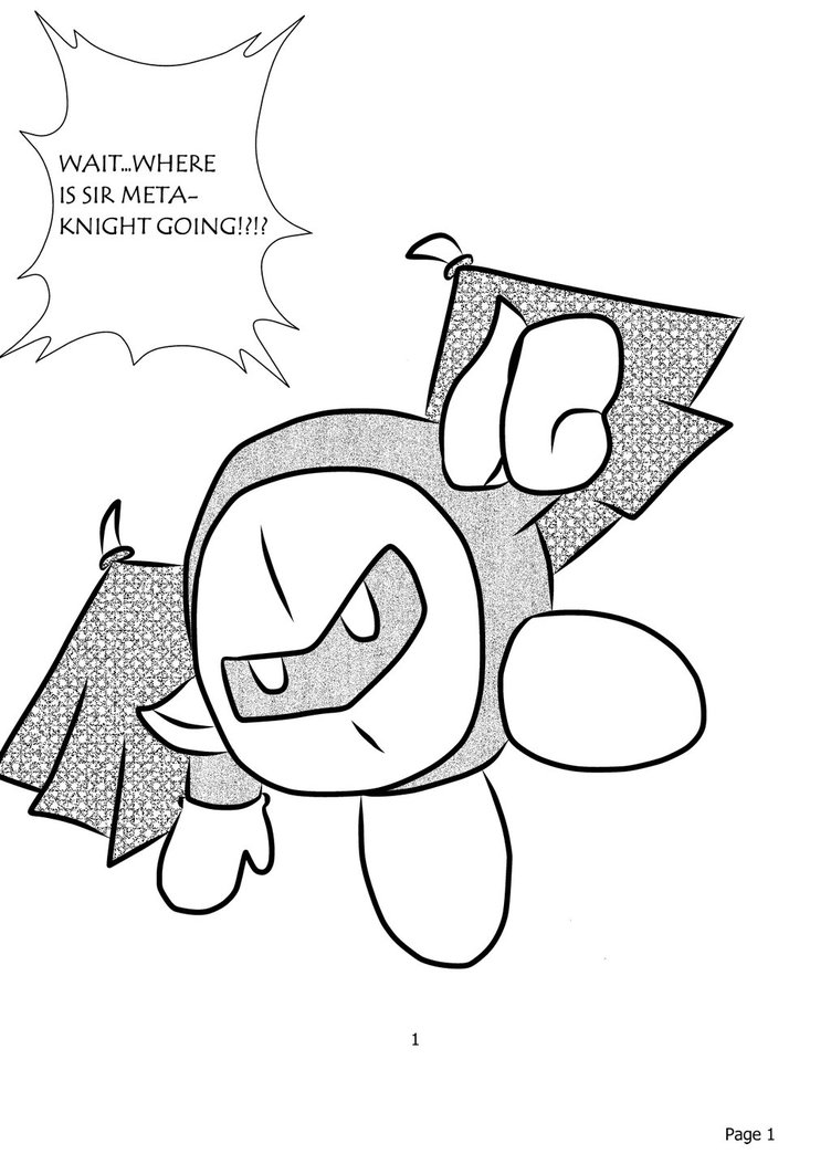 752x1063 Meta Knight Manga Style By Uhh Mynameis Uhh