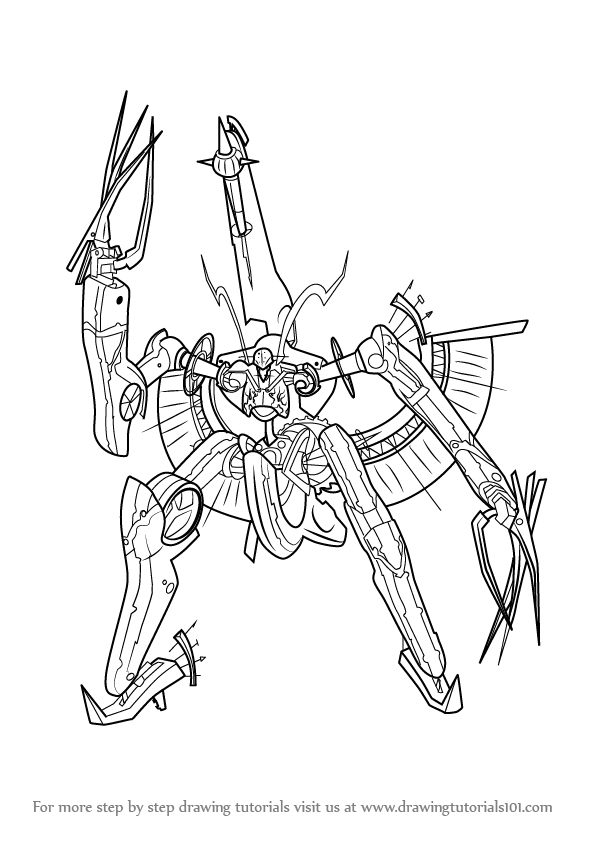 596x843 Learn How To Draw Metal Face From Xenoblade Chronicles (Xenoblade