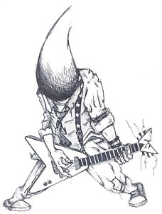 228x300 Metal Guitar Drawings Fine Art America