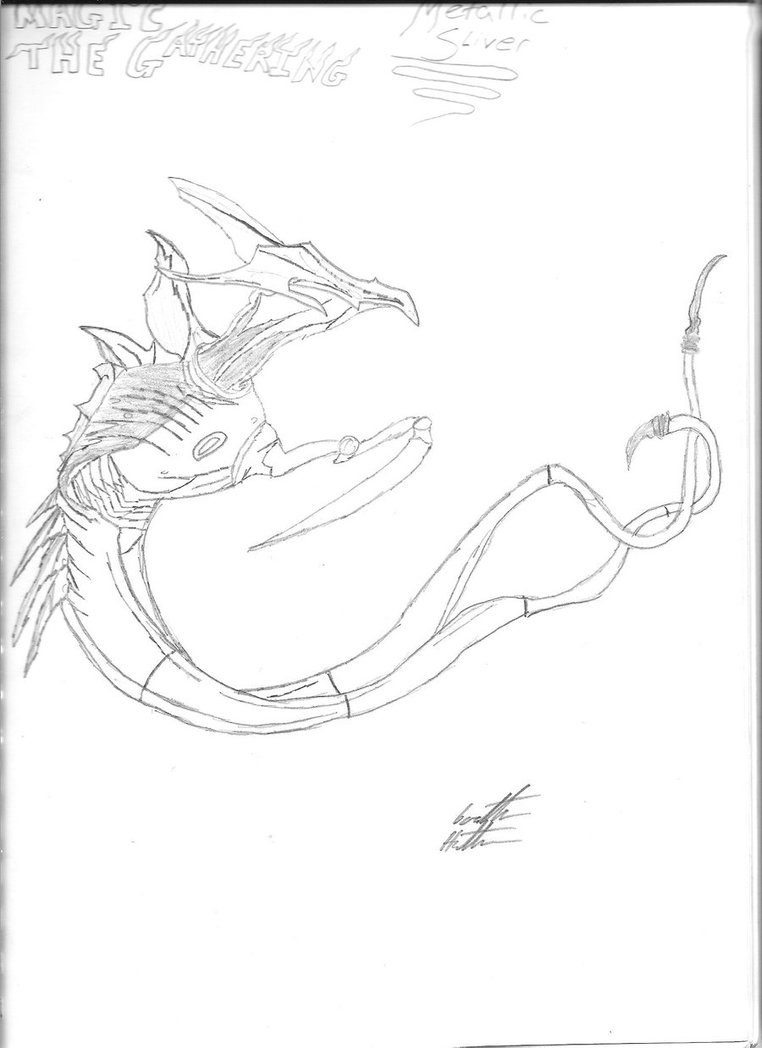 762x1048 Magic The Gathering Metallic Sliver By Garethestetune