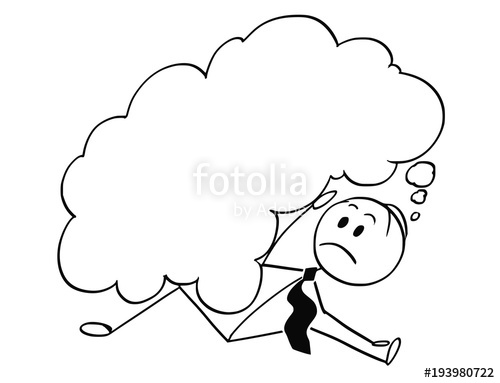 500x383 Cartoon Stick Man Drawing Conceptual Illustration Of Businessman