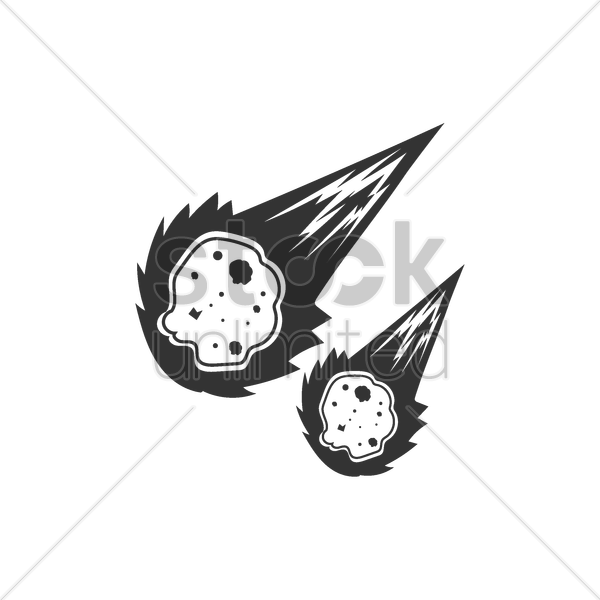600x600 Meteor Vector Image