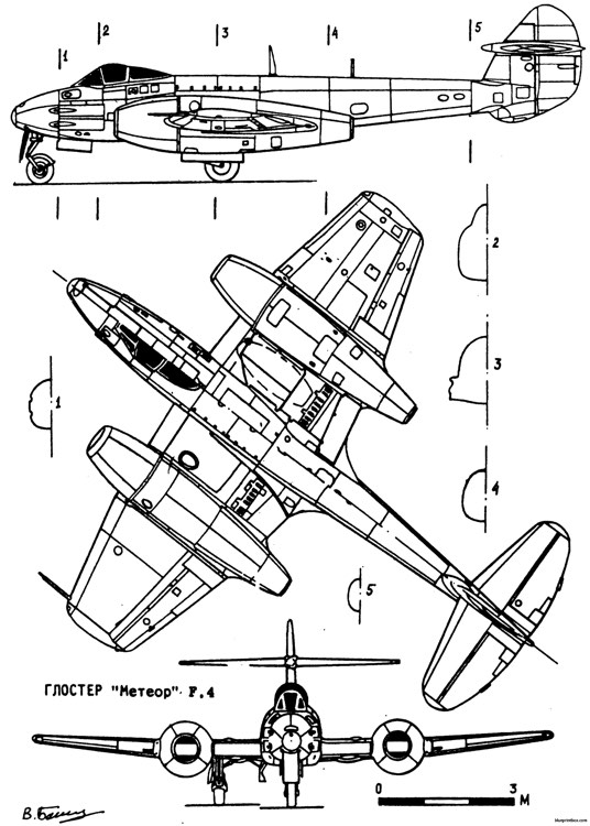 536x750 Gloster Meteor Plans