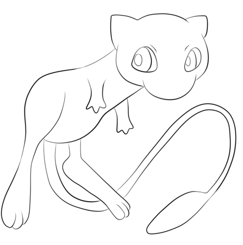 477x480 Mew Coloring Page Free Printable Coloring Pages