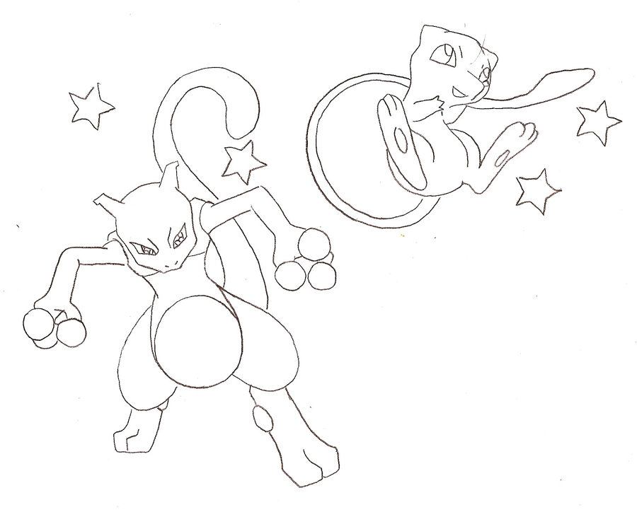 Mewtwo Drawing at GetDrawings | Free download