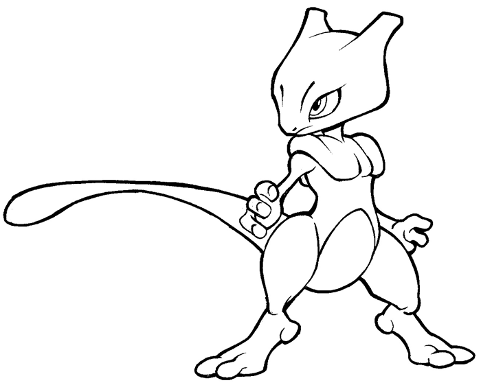 700x561 How To Draw Mewtwo From Pokemon With Easy Step By Step Drawing
