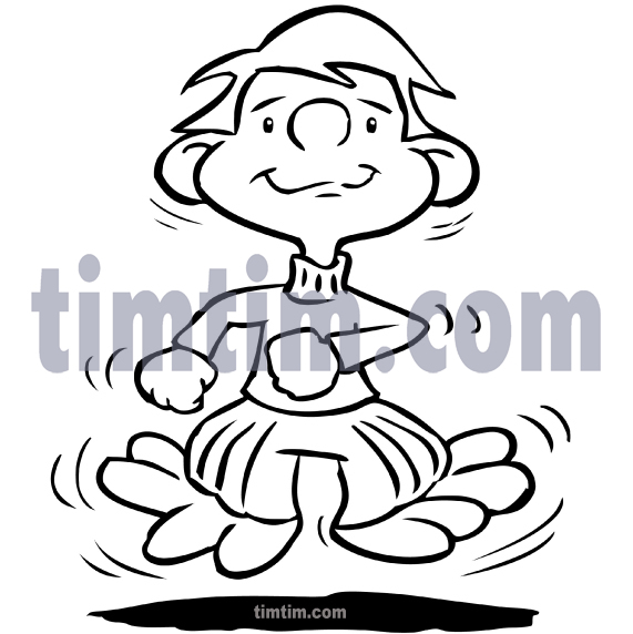 571x572 Free Drawing Of A Dancing Boy Bw From The Category Dance