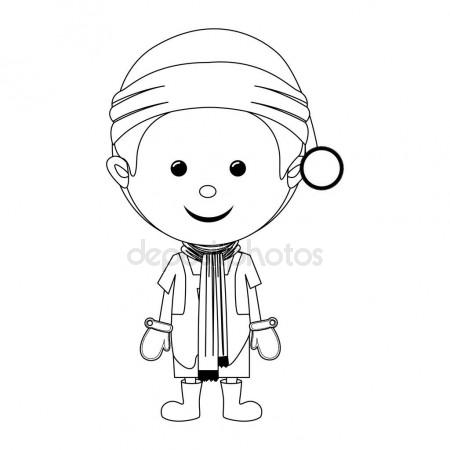 450x450 Mexican Boy Wearing Hat Stock Vector Blueringmedia