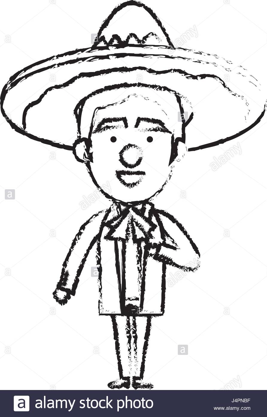 892x1390 Mexican Mariachi Avatar Character Stock Vector Art Amp Illustration