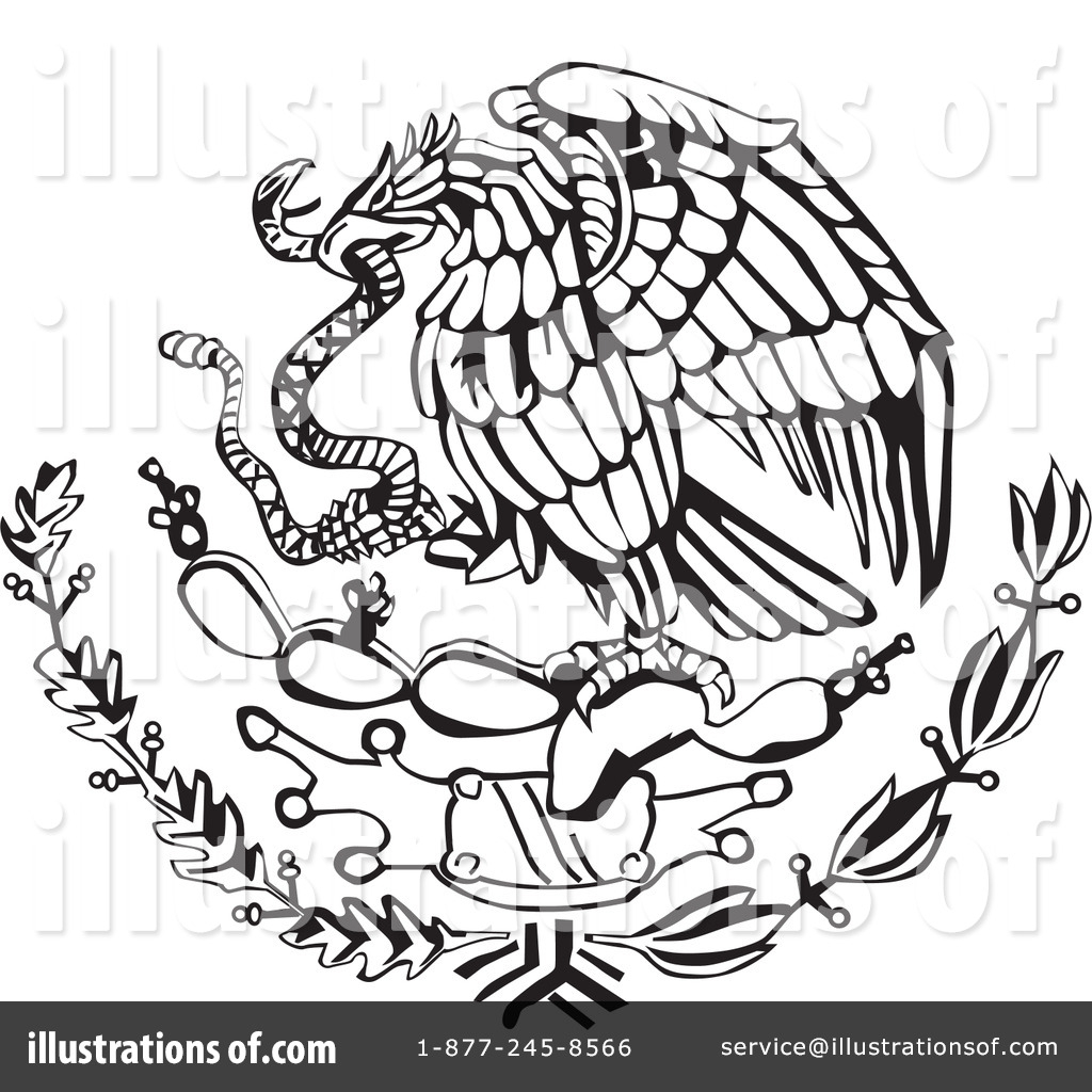 1024x1024 Mexican Flag Eagle Drawing