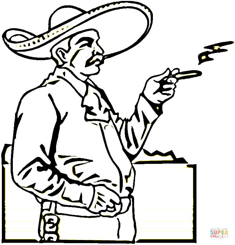 750x782 Mexican Man Coloring Page Free Printable Coloring Pages