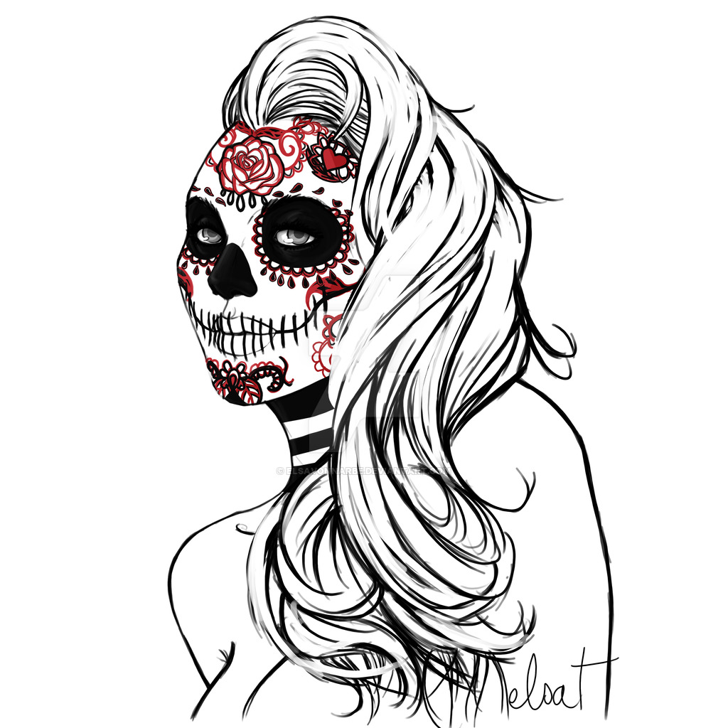 1024x1024 Mexican Skull By Elsavonnarbe