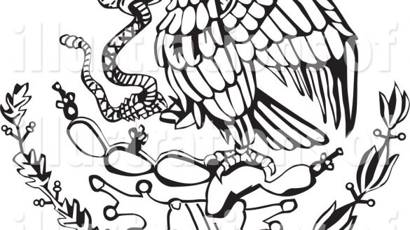 585x329 Interesting How To Draw Mexican Flag Mexico Drawing The Art Colors