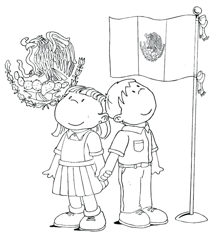 735x795 Ideal Mexican Flag Coloring Page Kids Pages Best Colors Ideas