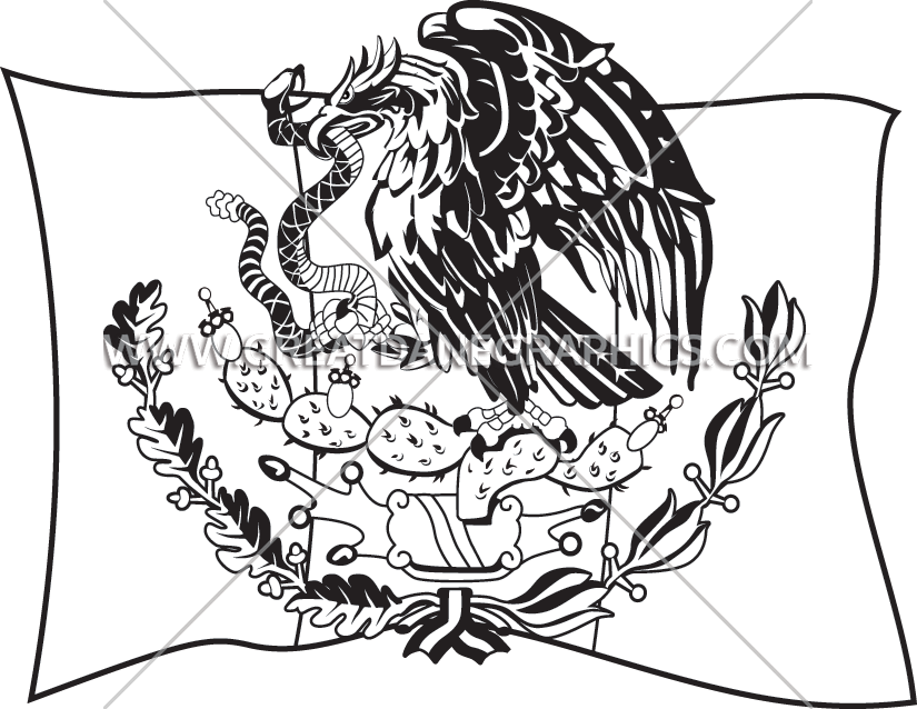825x638 Mexican Flag Production Ready Artwork For T Shirt Printing