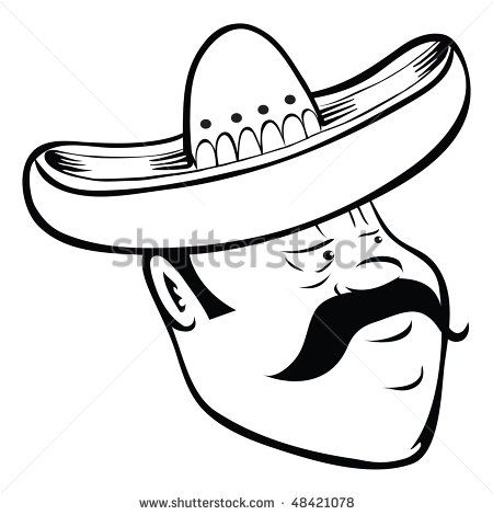 450x470 Shutterstock Simple Mexican Man Drawing